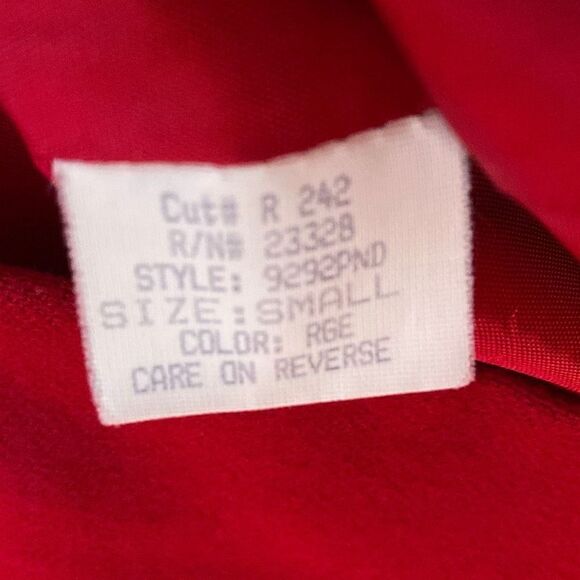 VTG Kristen Blake 100% Wool Blazer Red MCM Small - Picture 6 of 8